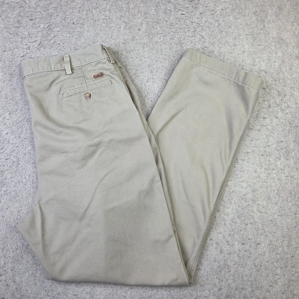 Vintage Carhartt Twill Pants Mens 40x34 Workwear Pleated Front B132KH1